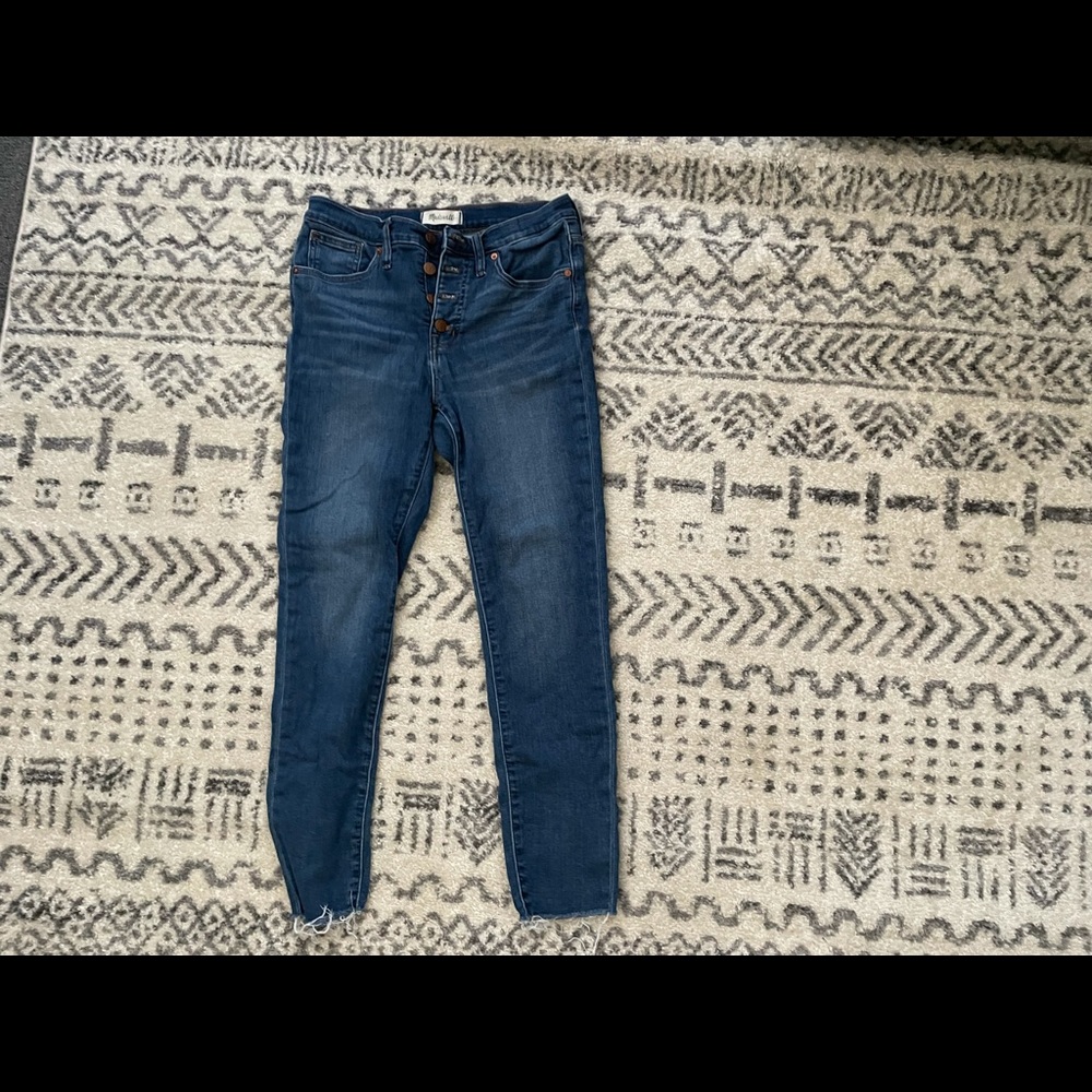 Madewell Button Fly 9in mid rise jean